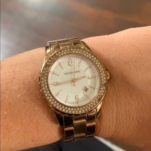 Rose gold Michael Kors watch